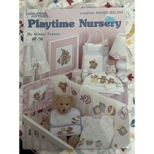 Leisure Arts Leaflet - Playtime Nursery by Ginny Fraser #2465 - Cross Stitch NEW
